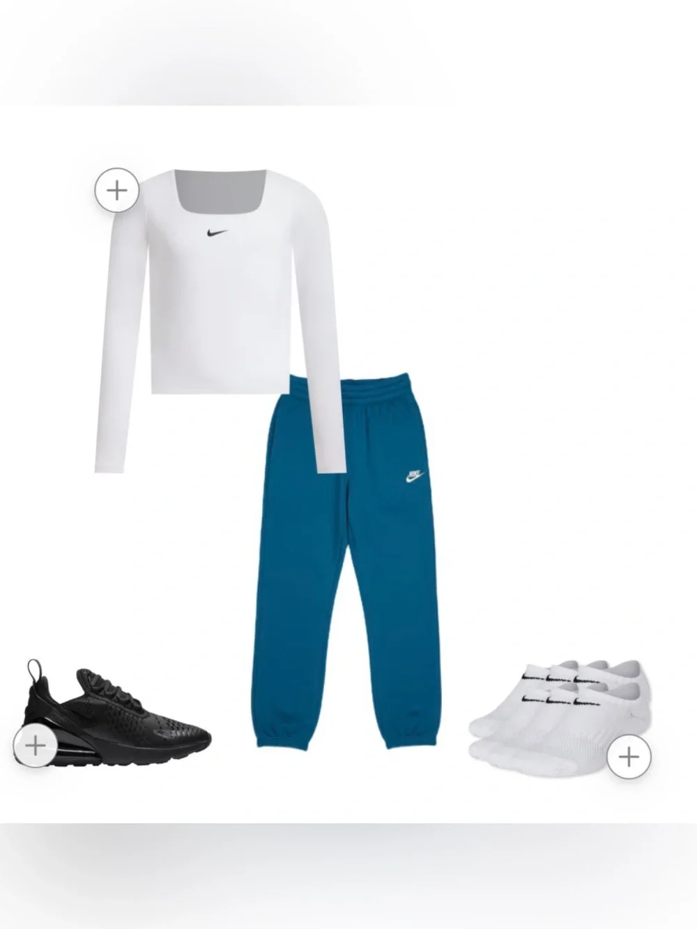 Kid's Nike Teal Kids Fleece Joggers with White Logo, Size: XS